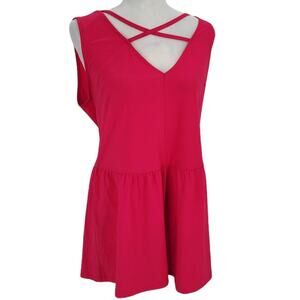 Anthropologie Hot Pink Romper Shorts Large